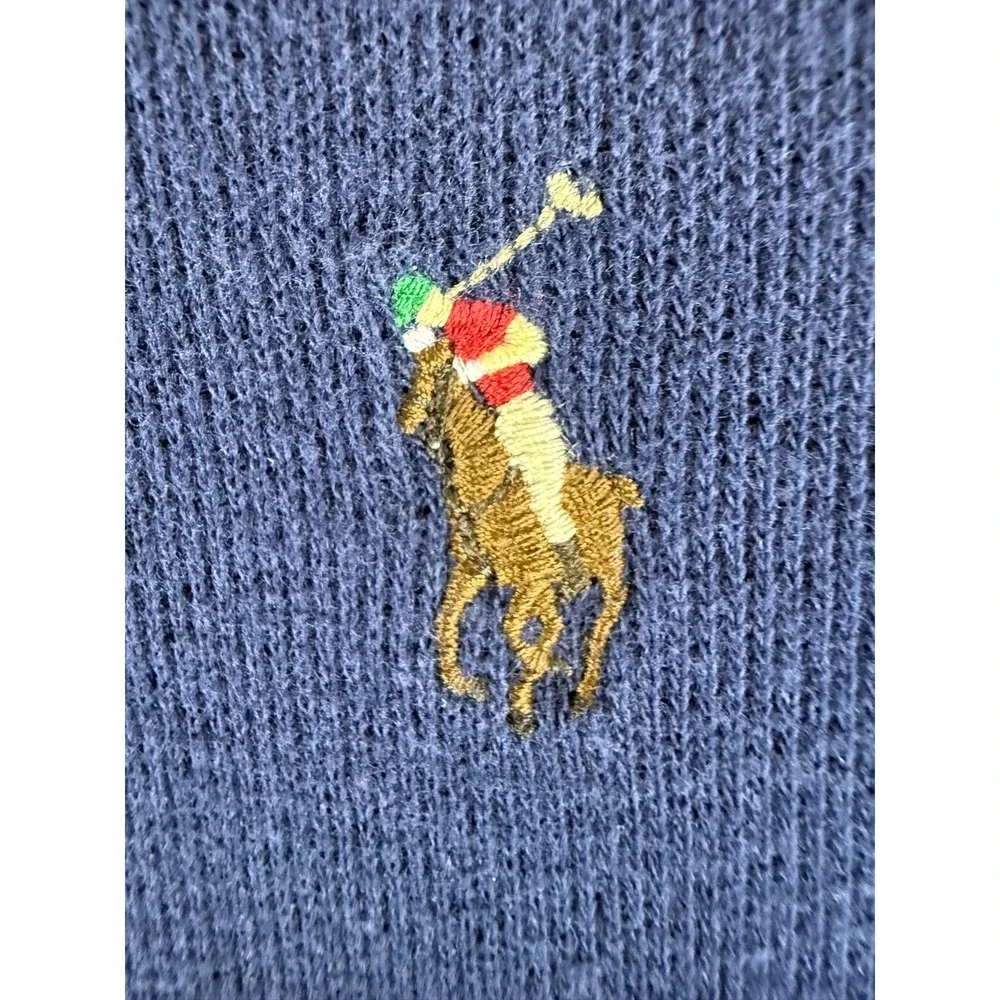 Polo‎ Ralph Lauren Men's Estate Rib 1/4 Zip Pullover Sweater Size X-Large Navy